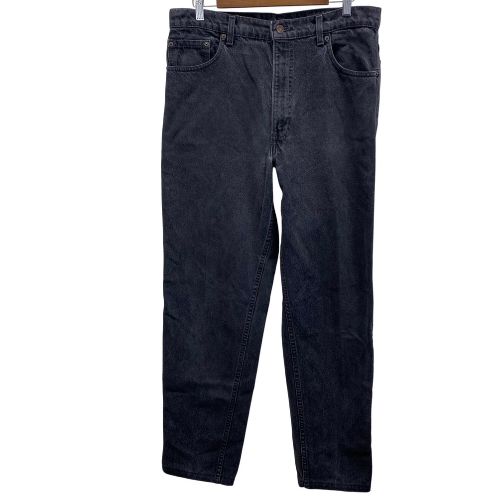 Levi's 550 Relaxed Fit Tapered Black Jeans Mens 36x34(35x32)Made in USA VTG 90's